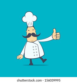 chef in various poses for use in advertising, presentations, brochures, blogs, documents and forms, etc.