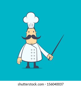 chef in various poses for use in advertising, presentations, brochures, blogs, documents and forms, etc.