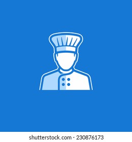 Chef Vector Avatar Flat Icon 
