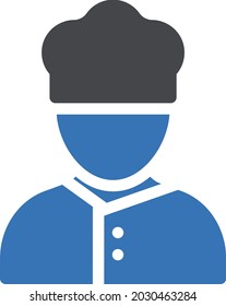 chef vector glyph colour icon