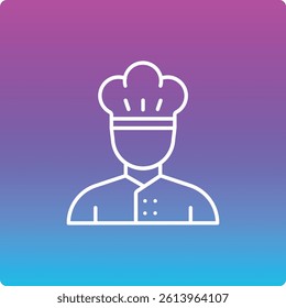 Chef vector icon. Can be used for printing, mobile and web applications.