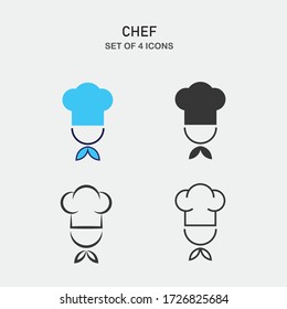 Chef Vector Icon Restuarant Serving