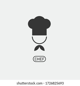 chef vector icon restuarant serving