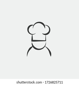 Chef Vector Icon Restuarant Serving