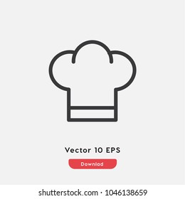 Chef vector icon.Hat symbol. Modern illustration for web and mobile apps design