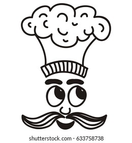 Chef. Vector illustration.