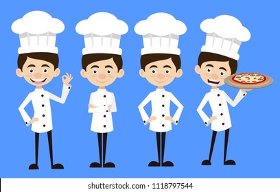 Chef Vector Illustration Design - standing poses