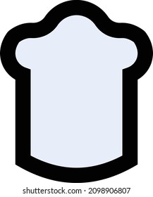 chef vector illustration isolated on a transparent background. stroke vector icons for concept or web graphics.