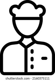 chef Vector illustration on a transparent background. Premium quality symmbols. Thin line vector icons for concept and graphic design.