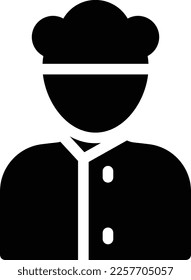 chef Vector illustration on a transparent background. Premium quality symmbols. Glyphs vector icons for concept and graphic design.