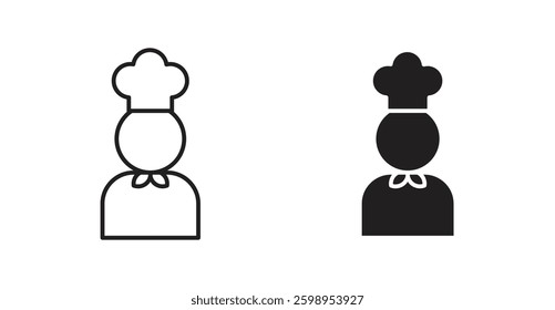 chef vector line icon illustration collection.