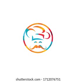 Chef vector logo design. Cooking and restaurant logo concept.