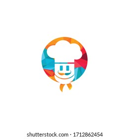 Chef vector logo design. Cooking and restaurant logo concept.