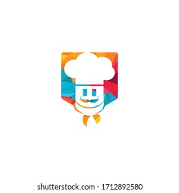 Chef vector logo design. Cooking and restaurant logo concept.