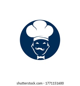 Chef vector logo design. Cooking and restaurant logo concept.	