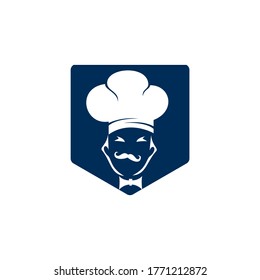 Chef vector logo design. Cooking and restaurant logo concept.	