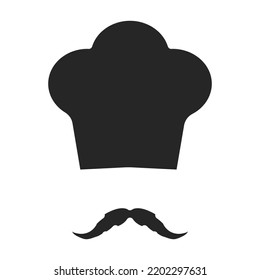 Chef vector outline icon. Vector illustration cooking on white background. Isolated outline illustration icon of chef .