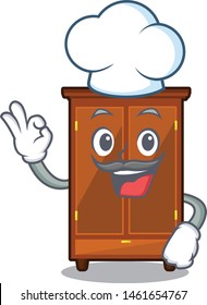 Chef wardrobe in the a character shape
