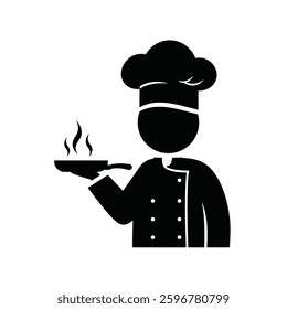 A Chef Wearing a Hat and Holding a Frying Pan, Symbolizing the Contributions of Restaurant Workers