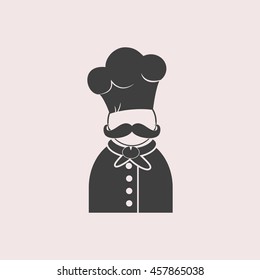 Chef  web icon. Isolated illustration