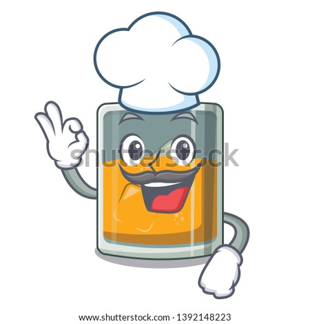 Chef whiskey islated with in the character