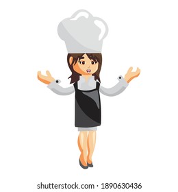 Chef Woman character creation Illustration Template Pose Gesture