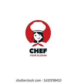 chef woman design isolated on white background