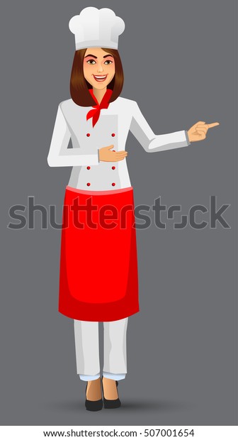 Chef Woman Illustration Cartoon Cook Icons Stock Vector (Royalty Free ...