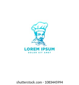 cheff logo design vector illustration