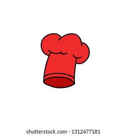 chefs hat doodle icon
