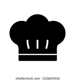 Chefs hat Glyph Black Icon design