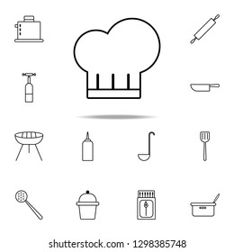chef's hat icon. kitchen icons universal set for web and mobile