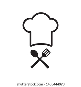 a chef's hat icon vector design template