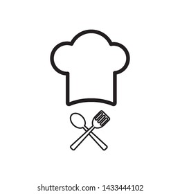 a chef's hat icon vector design template