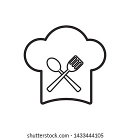 a chef's hat icon vector design template