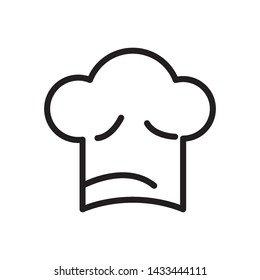 a chef's hat icon vector design template