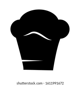A chef's hat icon vector in flat design