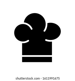 A chef's hat icon vector in flat design