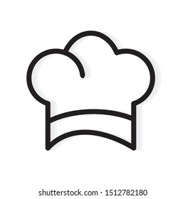 chef's hat icon- vector illustration