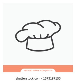 Chef's hat Icon Vector Illustration