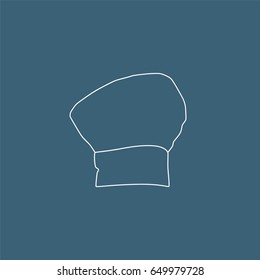 Chef's hat icon, vector illustration design. Cookware collection.