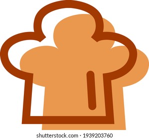Chapéu Chefs, ilustração, vetor em um fundo branco
