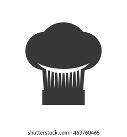Chefs hat kitchen restaurant icon. Isolated and flat illustration. Vector graphic