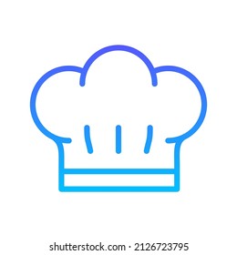 Chef's hat Line Gradient Icon Design