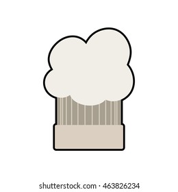Chefs hat menu kitchen restaurant icon. Isolated and flat illustration. Vector graphic