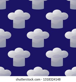 Chefs hat seamless pattern vector illustration