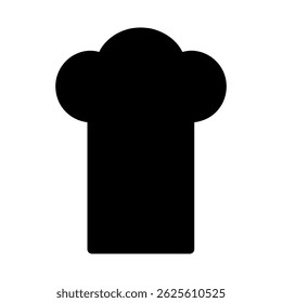  chef's Hat Silhouette black vector