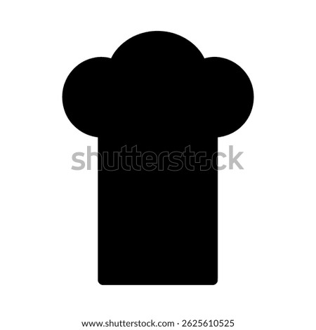  chef's Hat Silhouette black vector
