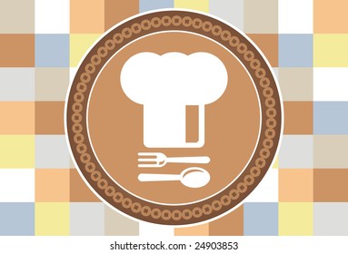 Chef's Hat - with spoon and fork