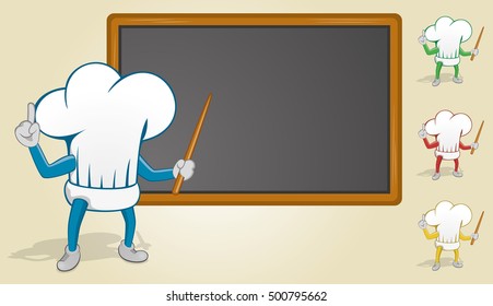 Chef's Hat Teaching With Blackboard